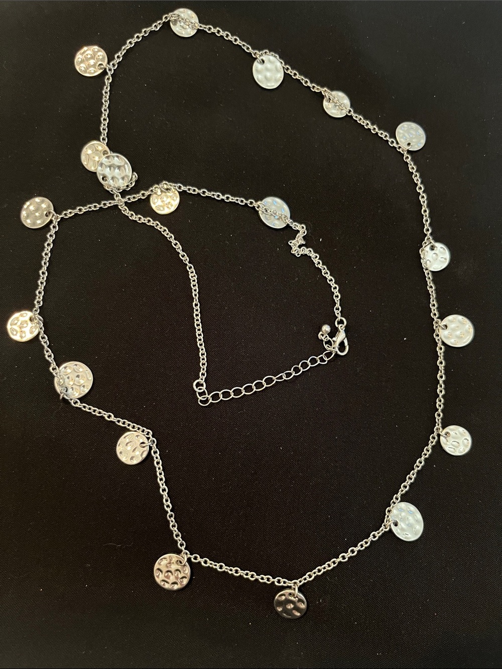 Silver Disc Necklace
